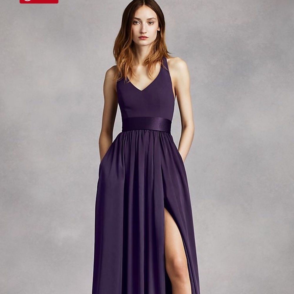 Vera Wang Red Halter Top Style Dress